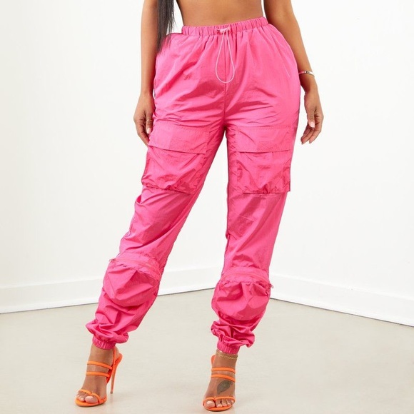 SORELLA Pants - Brand New Boutique Sorella Pink Parachute Track Pants
